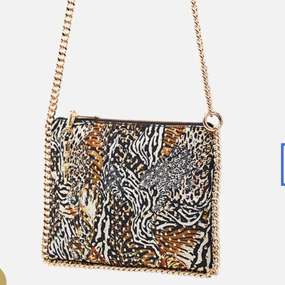 CAMILLA *What’s New Pussycat* silk animal print chain crossbody shoulder bag - Picture 2 of 9
